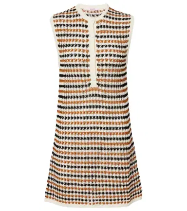 Eres Inedit open-knit cotton-blend polo dress | Thumbnail 1 Eres Inedit open-knit cotton-blend polo dress | Thumbnail 1