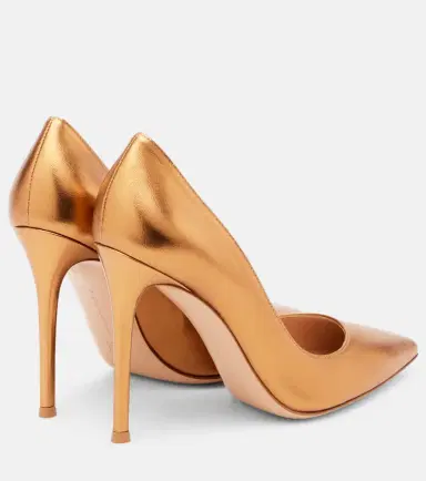 Gianvito Rossi Gianvito 105 metallic leather pumps | Thumbnail 3 Gianvito Rossi Gianvito 105 metallic leather pumps | Thumbnail 3