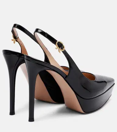 Gianvito Rossi Dasha 115 patent leather platform slingback pumps | Thumbnail 4 Gianvito Rossi Dasha 115 patent leather platform slingback pumps | Thumbnail 4