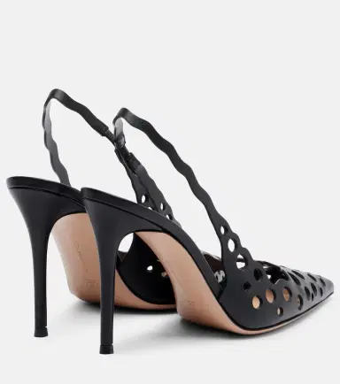 Gianvito Rossi 95 leather slingback pumps | Thumbnail 4 Gianvito Rossi 95 leather slingback pumps | Thumbnail 4