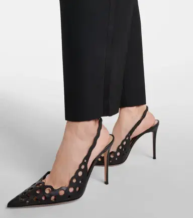 Gianvito Rossi 95 leather slingback pumps | Thumbnail 6 Gianvito Rossi 95 leather slingback pumps | Thumbnail 6
