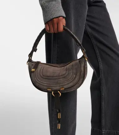 Chloé Chloé Marcie Mini suede shoulder bag | Thumbnail 5 Chloé Chloé Marcie Mini suede shoulder bag | Thumbnail 5