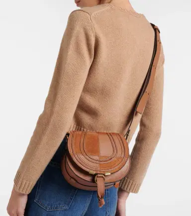 Chloé Chloé Marcie Small leather and suede crossbody bag | Thumbnail 6 Chloé Chloé Marcie Small leather and suede crossbody bag | Thumbnail 6