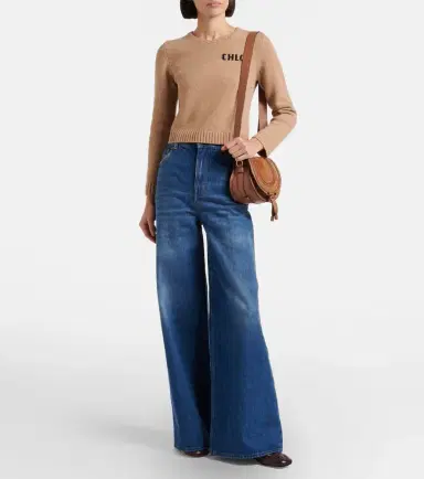 Chloé Chloé Marcie Small leather and suede crossbody bag | Thumbnail 7 Chloé Chloé Marcie Small leather and suede crossbody bag | Thumbnail 7