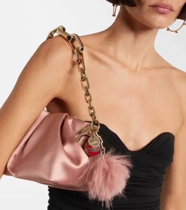 Christian Louboutin Eva Small crêpe satin clutch | Thumbnail 6 Christian Louboutin Eva Small crêpe satin clutch | Thumbnail 6
