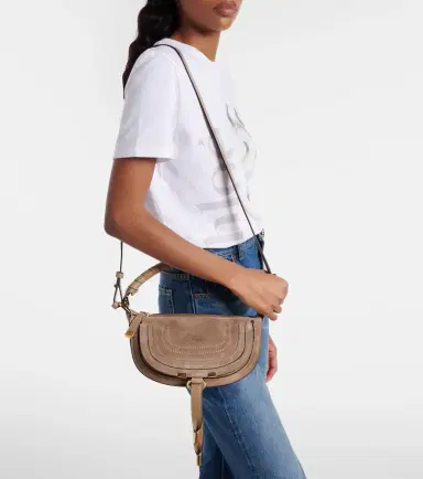 Chloé Chloé Marcie Mini suede shoulder bag | Thumbnail 6 Chloé Chloé Marcie Mini suede shoulder bag | Thumbnail 6