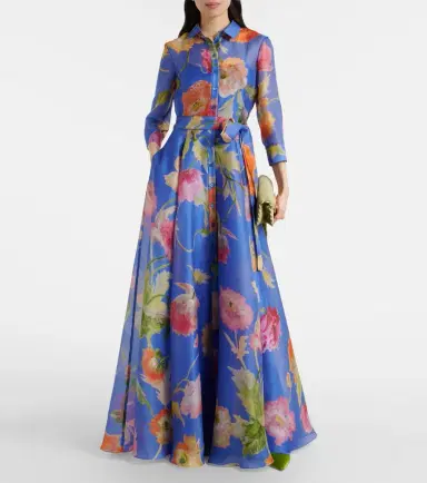 Carolina Herrera Floral silk organza gown | Thumbnail 2 Carolina Herrera Floral silk organza gown | Thumbnail 2