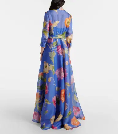 Carolina Herrera Floral silk organza gown | Thumbnail 4 Carolina Herrera Floral silk organza gown | Thumbnail 4