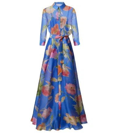 Carolina Herrera Floral silk organza gown | Thumbnail 1 Carolina Herrera Floral silk organza gown | Thumbnail 1
