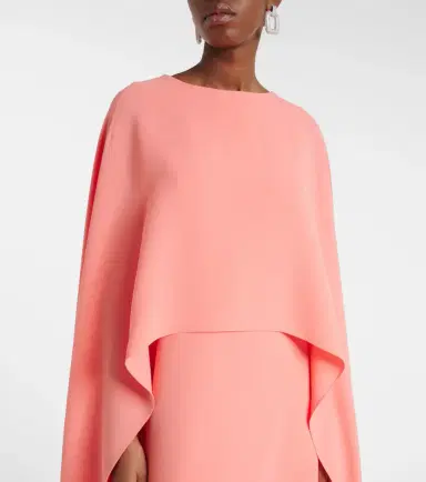 Carolina Herrera Caped crêpe gown | Thumbnail 2 Carolina Herrera Caped crêpe gown | Thumbnail 2