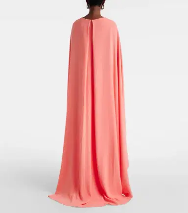 Carolina Herrera Caped crêpe gown | Thumbnail 4 Carolina Herrera Caped crêpe gown | Thumbnail 4