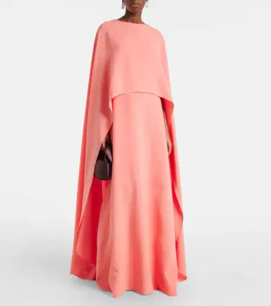 Carolina Herrera Caped crêpe gown | Thumbnail 6 Carolina Herrera Caped crêpe gown | Thumbnail 6