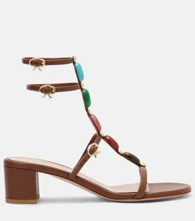 Gianvito Rossi Shanti 45 leather sandals | Thumbnail 3 Gianvito Rossi Shanti 45 leather sandals | Thumbnail 3