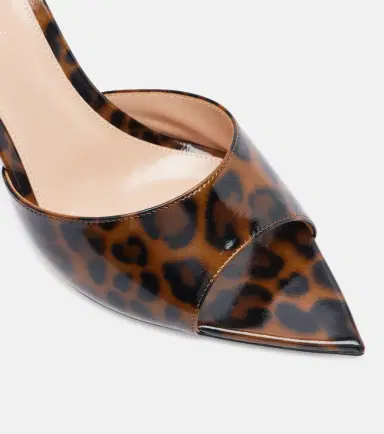 Gianvito Rossi Elle 85 leopard-print patent leather sandals | Thumbnail 2 Gianvito Rossi Elle 85 leopard-print patent leather sandals | Thumbnail 2