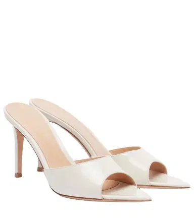 Gianvito Rossi Elle 85 patent leather mules | Thumbnail 1 Gianvito Rossi Elle 85 patent leather mules | Thumbnail 1