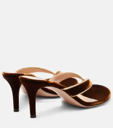 Gianvito Rossi Calypso 70 velvet thong sandals | Thumbnail 2 Gianvito Rossi Calypso 70 velvet thong sandals | Thumbnail 2