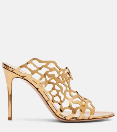 Gianvito Rossi Metallic leather mules | Thumbnail 2 Gianvito Rossi Metallic leather mules | Thumbnail 2