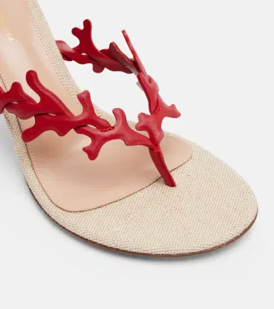 Gianvito Rossi Ocean canvas and leather thong sandals | Thumbnail 2 Gianvito Rossi Ocean canvas and leather thong sandals | Thumbnail 2