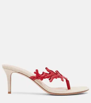 Gianvito Rossi Ocean canvas and leather thong sandals | Thumbnail 3 Gianvito Rossi Ocean canvas and leather thong sandals | Thumbnail 3