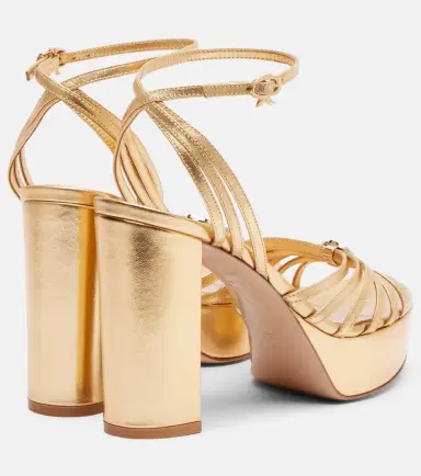 Gianvito Rossi Rita 70 metallic leather platform sandals | Thumbnail 2 Gianvito Rossi Rita 70 metallic leather platform sandals | Thumbnail 2