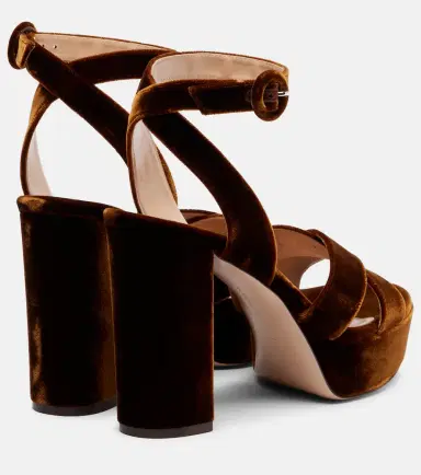 Gianvito Rossi Sabrina 105 velvet platform sandals | Thumbnail 2 Gianvito Rossi Sabrina 105 velvet platform sandals | Thumbnail 2