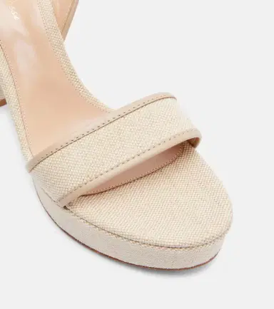 Gianvito Rossi Milos leather-trimmed canvas platform sandals | Thumbnail 4 Gianvito Rossi Milos leather-trimmed canvas platform sandals | Thumbnail 4