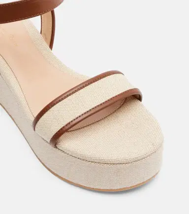 Gianvito Rossi Rodi canvas platform sandals | Thumbnail 3 Gianvito Rossi Rodi canvas platform sandals | Thumbnail 3