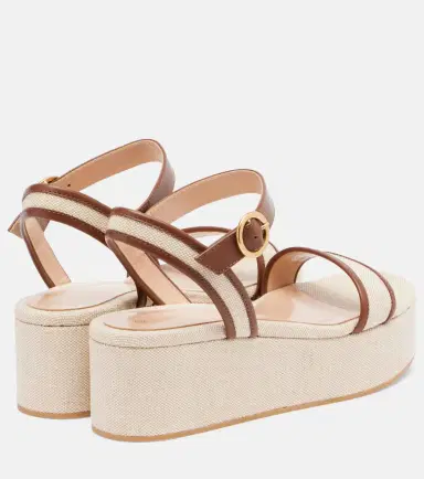 Gianvito Rossi Rodi canvas platform sandals | Thumbnail 4 Gianvito Rossi Rodi canvas platform sandals | Thumbnail 4