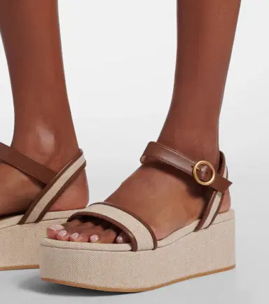 Gianvito Rossi Rodi canvas platform sandals | Thumbnail 5 Gianvito Rossi Rodi canvas platform sandals | Thumbnail 5