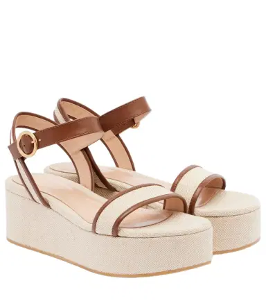 Gianvito Rossi Rodi canvas platform sandals | Thumbnail 1 Gianvito Rossi Rodi canvas platform sandals | Thumbnail 1