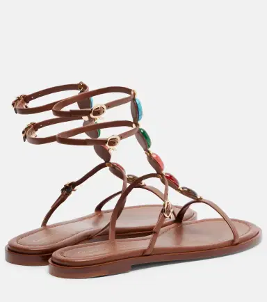 Gianvito Rossi Shanti embellished leather sandals | Thumbnail 4 Gianvito Rossi Shanti embellished leather sandals | Thumbnail 4