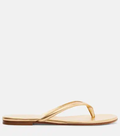 Gianvito Rossi Calypso metallic leather thong sandals | Thumbnail 4 Gianvito Rossi Calypso metallic leather thong sandals | Thumbnail 4
