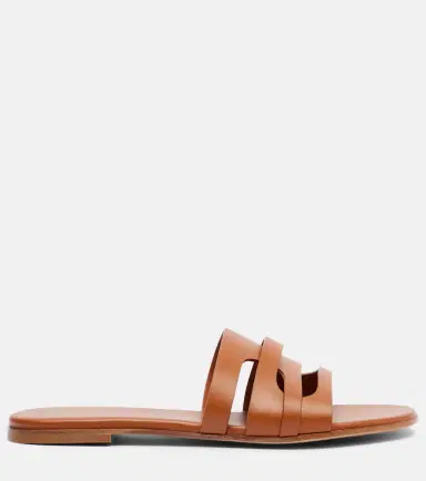 Gianvito Rossi Nora leather slides | Thumbnail 4 Gianvito Rossi Nora leather slides | Thumbnail 4