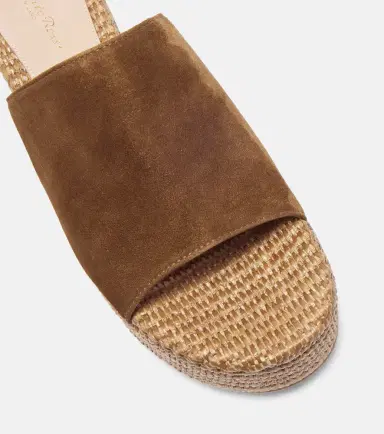 Gianvito Rossi Suede platform espadrille mules | Thumbnail 3 Gianvito Rossi Suede platform espadrille mules | Thumbnail 3