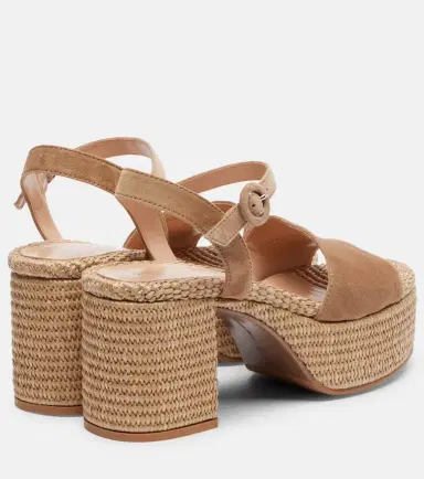 Gianvito Rossi Carol suede espadrille wedges | Thumbnail 3 Gianvito Rossi Carol suede espadrille wedges | Thumbnail 3