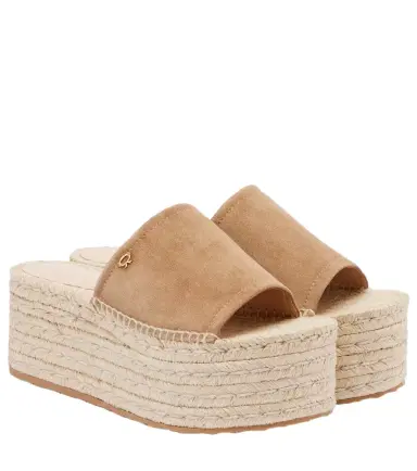 Gianvito Rossi Suede espadrille sandals | Thumbnail 1 Gianvito Rossi Suede espadrille sandals | Thumbnail 1