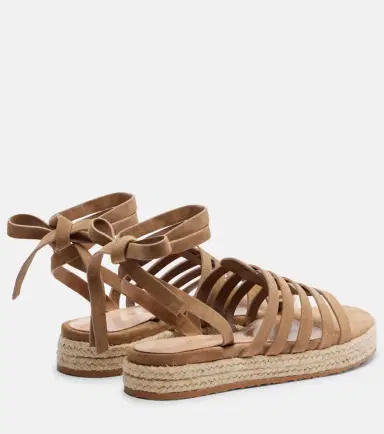 Gianvito Rossi Pompei suede espadrille sandals | Thumbnail 3 Gianvito Rossi Pompei suede espadrille sandals | Thumbnail 3