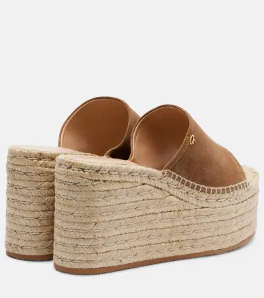 Gianvito Rossi Suede espadrille wedges | Thumbnail 4 Gianvito Rossi Suede espadrille wedges | Thumbnail 4