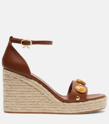 Gianvito Rossi Embellished leather espadrille wedges | Thumbnail 3 Gianvito Rossi Embellished leather espadrille wedges | Thumbnail 3