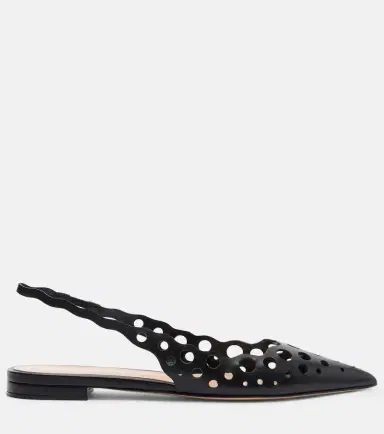 Gianvito Rossi Cutout leather slingback flats | Thumbnail 2 Gianvito Rossi Cutout leather slingback flats | Thumbnail 2