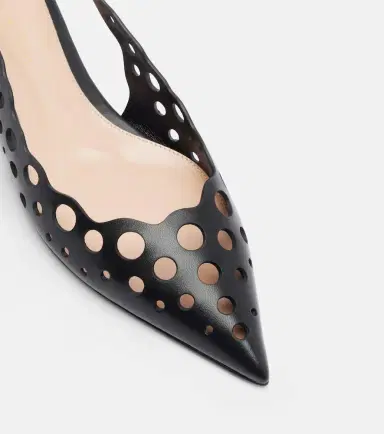 Gianvito Rossi Cutout leather slingback flats | Thumbnail 3 Gianvito Rossi Cutout leather slingback flats | Thumbnail 3