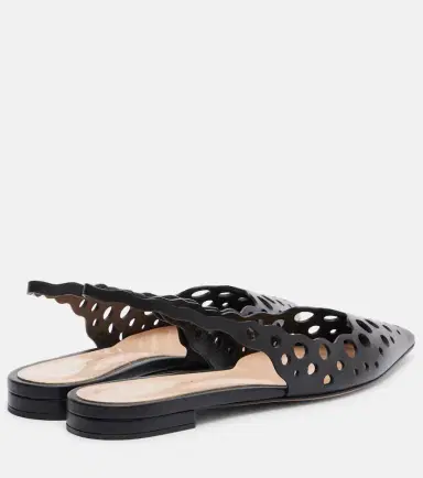 Gianvito Rossi Cutout leather slingback flats | Thumbnail 4 Gianvito Rossi Cutout leather slingback flats | Thumbnail 4