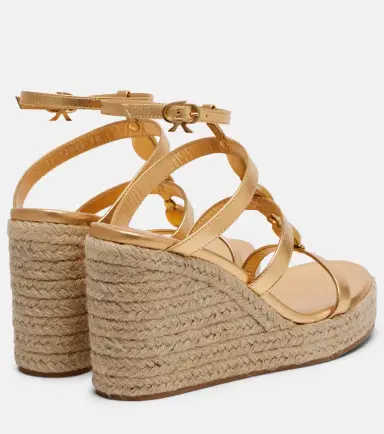 Gianvito Rossi Shanti leather espadrille wedges | Thumbnail 3 Gianvito Rossi Shanti leather espadrille wedges | Thumbnail 3
