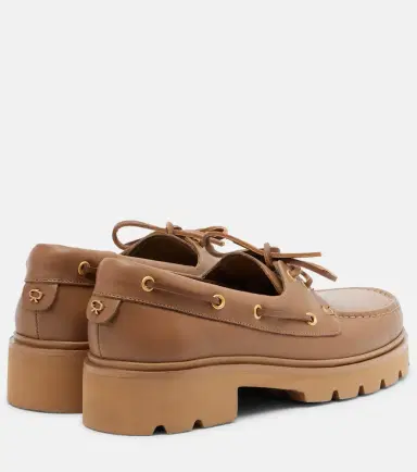 Gianvito Rossi Olonne leather boat shoes | Thumbnail 4 Gianvito Rossi Olonne leather boat shoes | Thumbnail 4