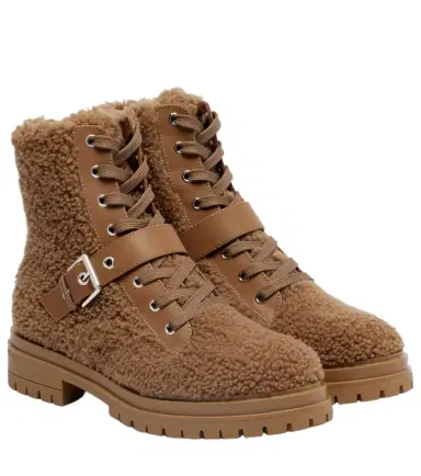 Gianvito Rossi Chamonix shearling lace-up boots | Thumbnail 1 Gianvito Rossi Chamonix shearling lace-up boots | Thumbnail 1