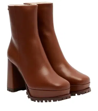 Gianvito Rossi 70 shearling-lined platform ankle boots | Thumbnail 1 Gianvito Rossi 70 shearling-lined platform ankle boots | Thumbnail 1