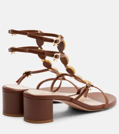 Gianvito Rossi Shanti 45 embellished leather sandals | Thumbnail 3 Gianvito Rossi Shanti 45 embellished leather sandals | Thumbnail 3