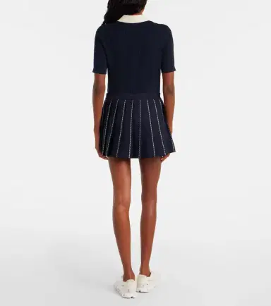 Tory Burch Embroidered pleated tennis skirt | Thumbnail 4 Tory Burch Embroidered pleated tennis skirt | Thumbnail 4