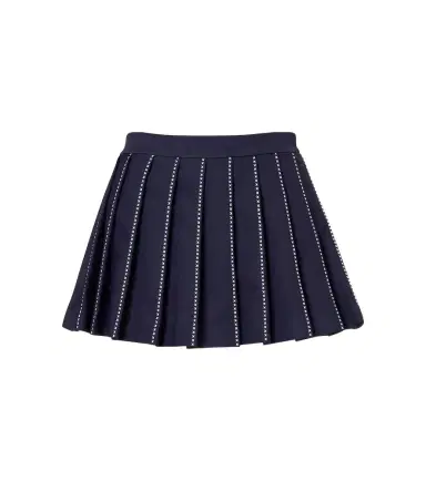 Tory Burch Embroidered pleated tennis skirt | Thumbnail 1 Tory Burch Embroidered pleated tennis skirt | Thumbnail 1