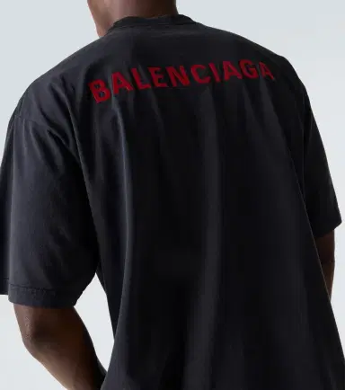 Balenciaga Logo cotton jersey T-shirt | Thumbnail 3 Balenciaga Logo cotton jersey T-shirt | Thumbnail 3
